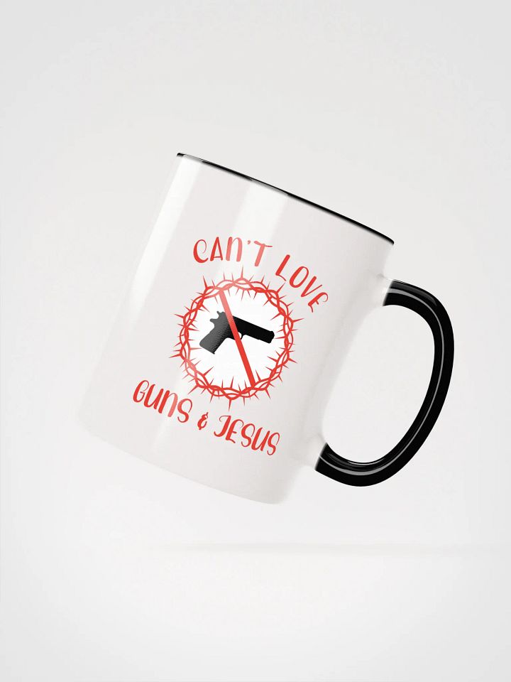 Can't Love Guns And Jesus Accent Mug product image (7)
