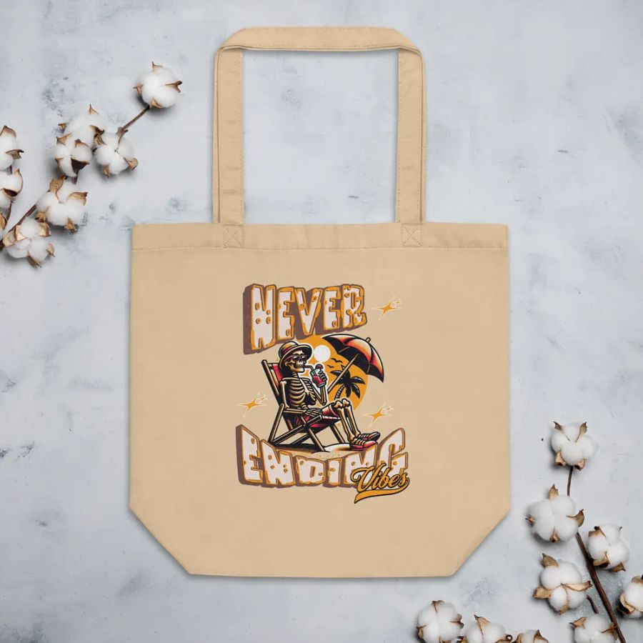Never Ending Vibes Skeleton Tote Bag product image (3)