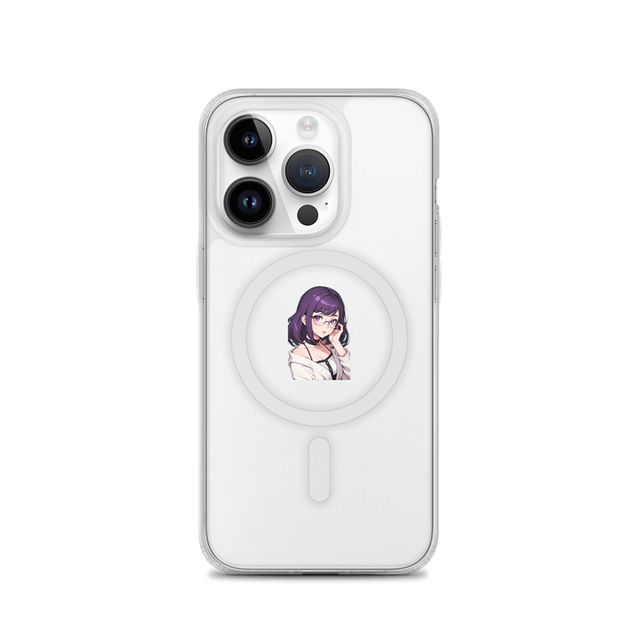 (Purple WAIFU) K Clear Case for iPhone product image (2)