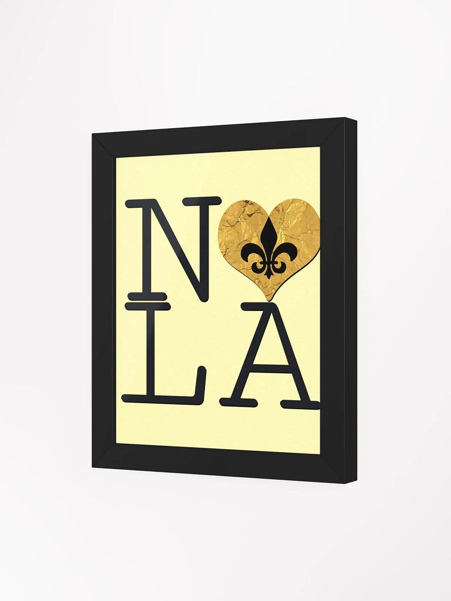 I LOVE NOLA **BIGSHOT POSTER BLACK & GOLD EDITION** (GOLD WRAP HEART + IMAGE POP) product image (100)