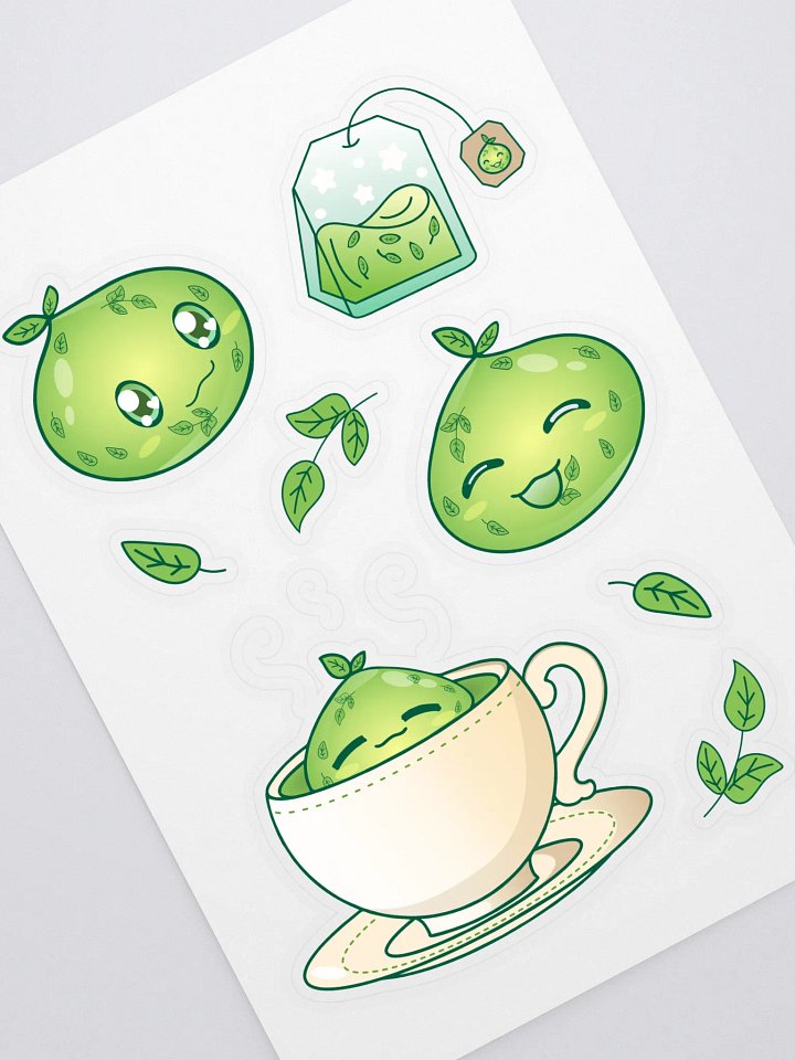 Green Tea Slime Sticker Sheet product image (1)