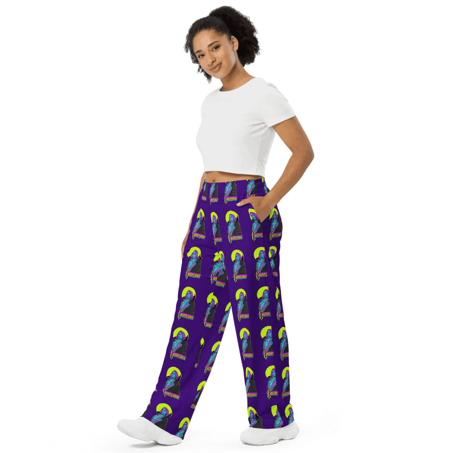 Castlevania Neon Tribute Wide-Leg Pants product image (10)
