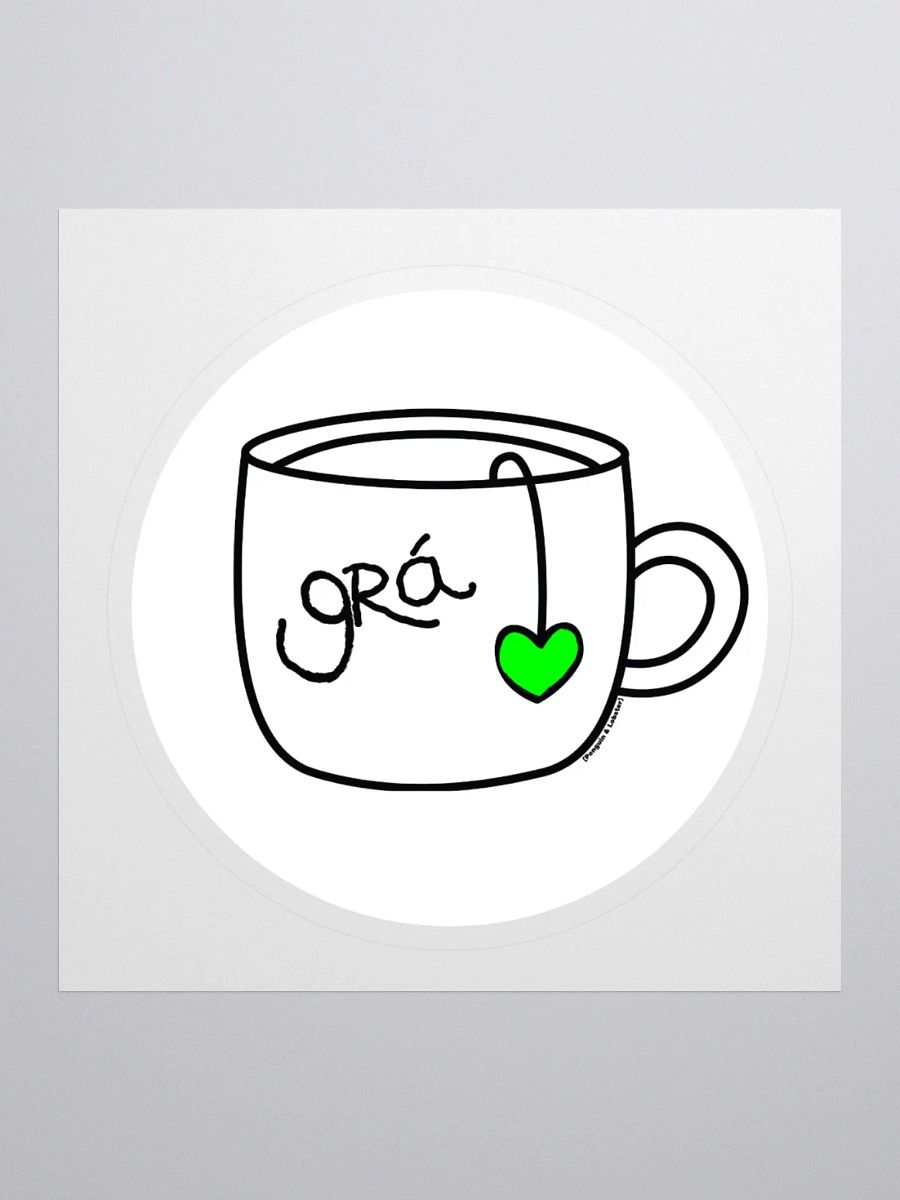 Cupán Grá (A Cup of Love) Sticker product image (1)