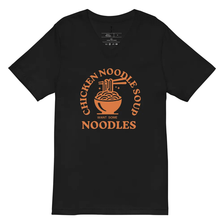 Savory Noodle Delight V-Neck Tee product image (3)