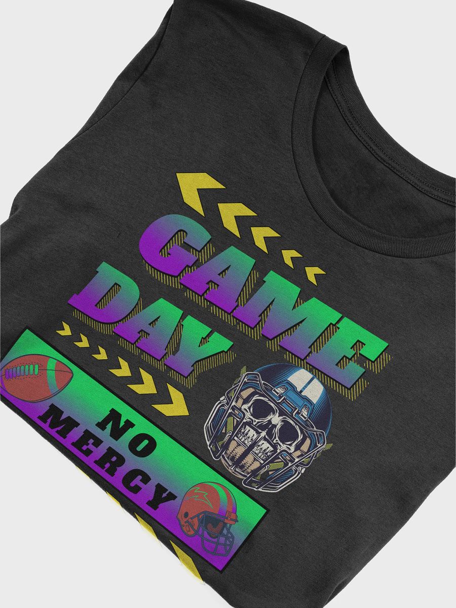 Game Day No Mercy Football Skull Graphic Tee product image (3)