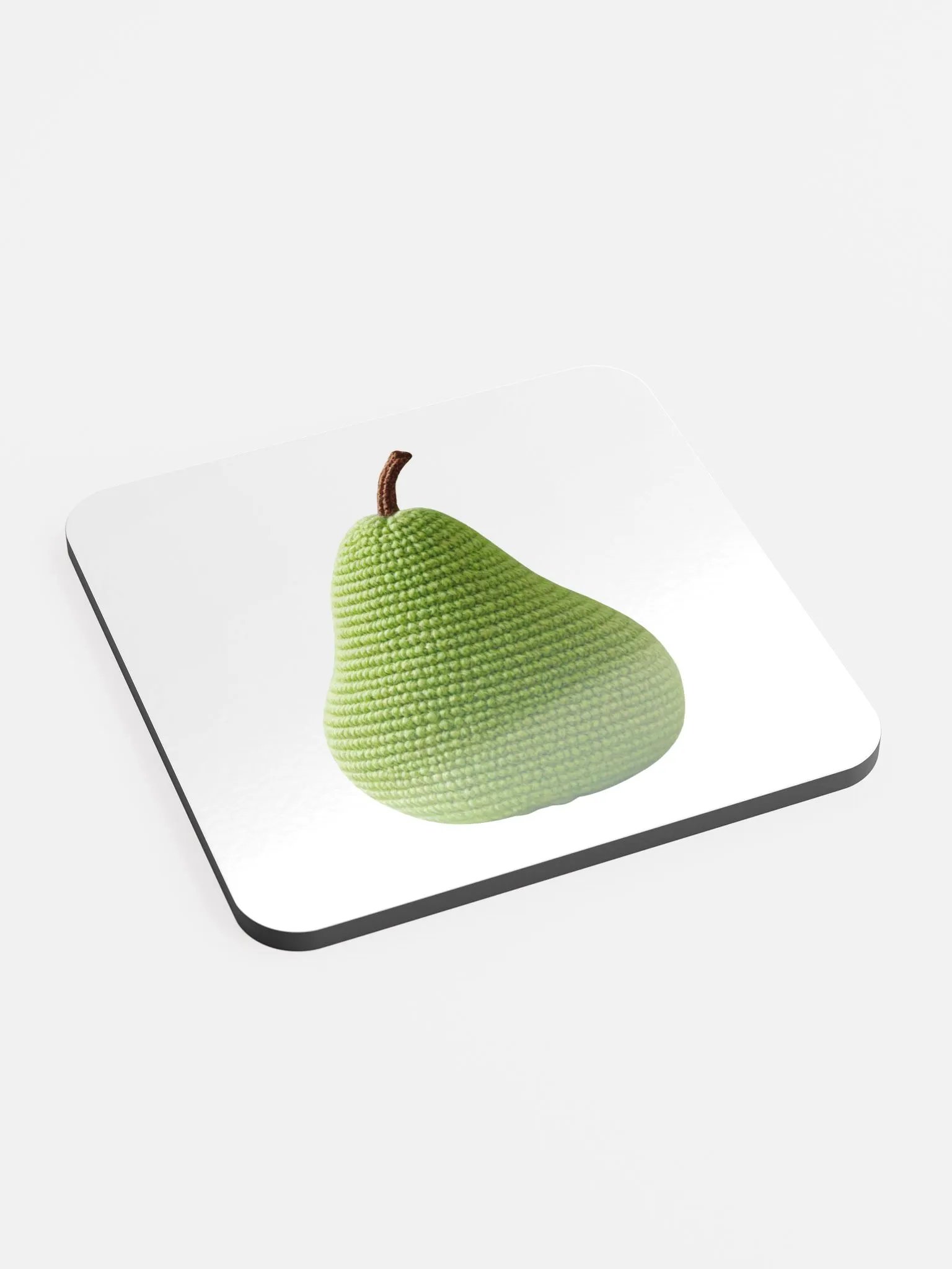 CozyAvocado Glossed Cork Coaster Pear #1 product image (2)