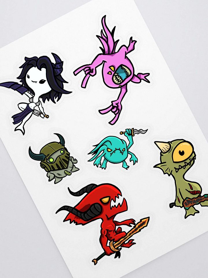 Scary Warped Fellas Sticker Sheet product image (1)