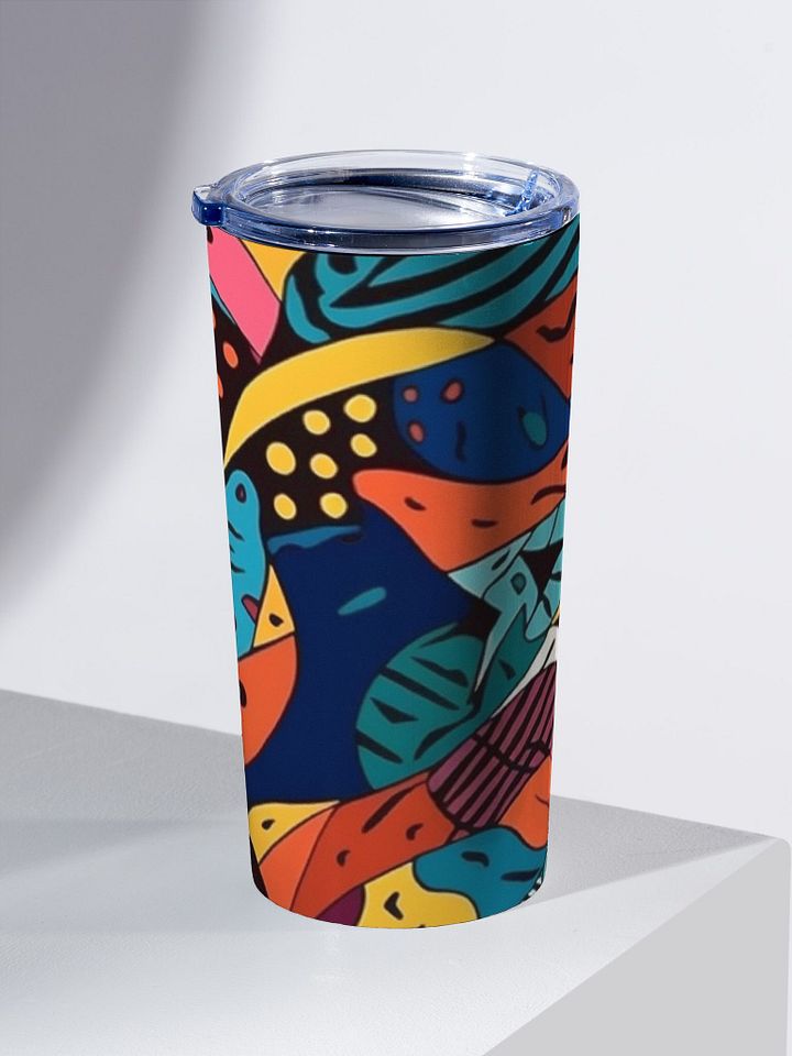 Abstract Color Fusion Artwork Tumbler - 20 oz product image (2)