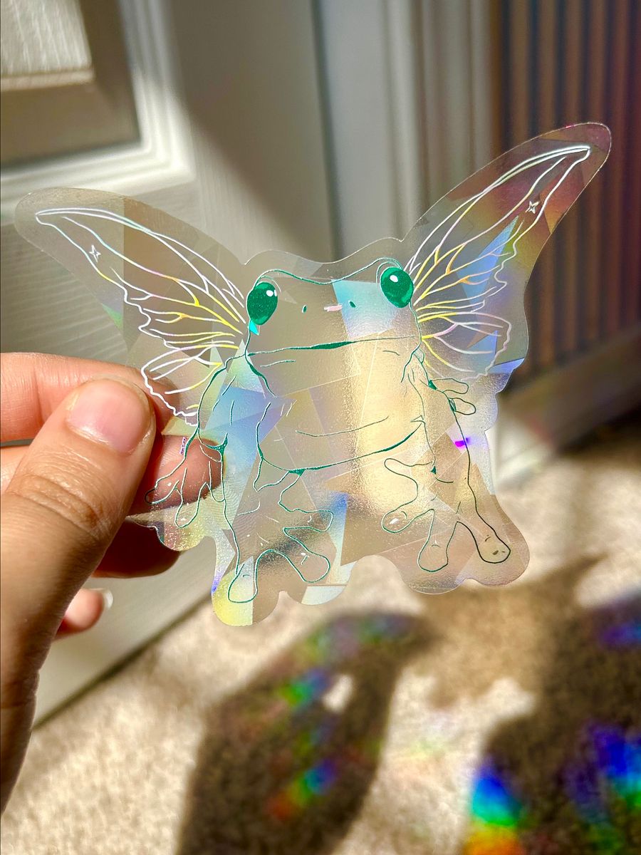 Fairy Frog Suncatcher Decal product image (1)