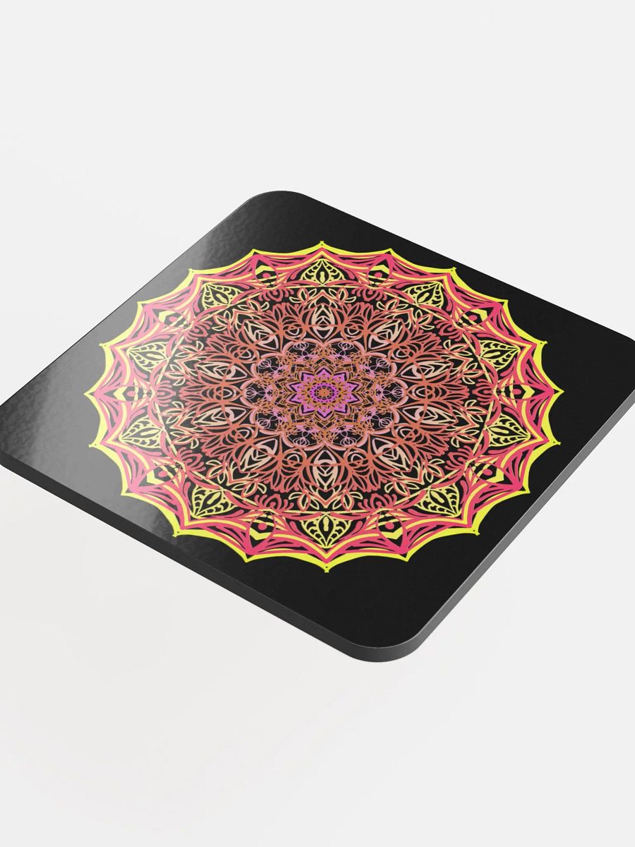 Radiant Mandala Cork Coaster product image (4)
