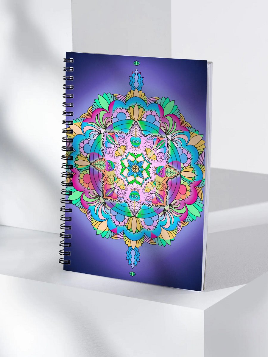 Mandala Hidden Flure-de-lis Spiral Notebook product image (4)