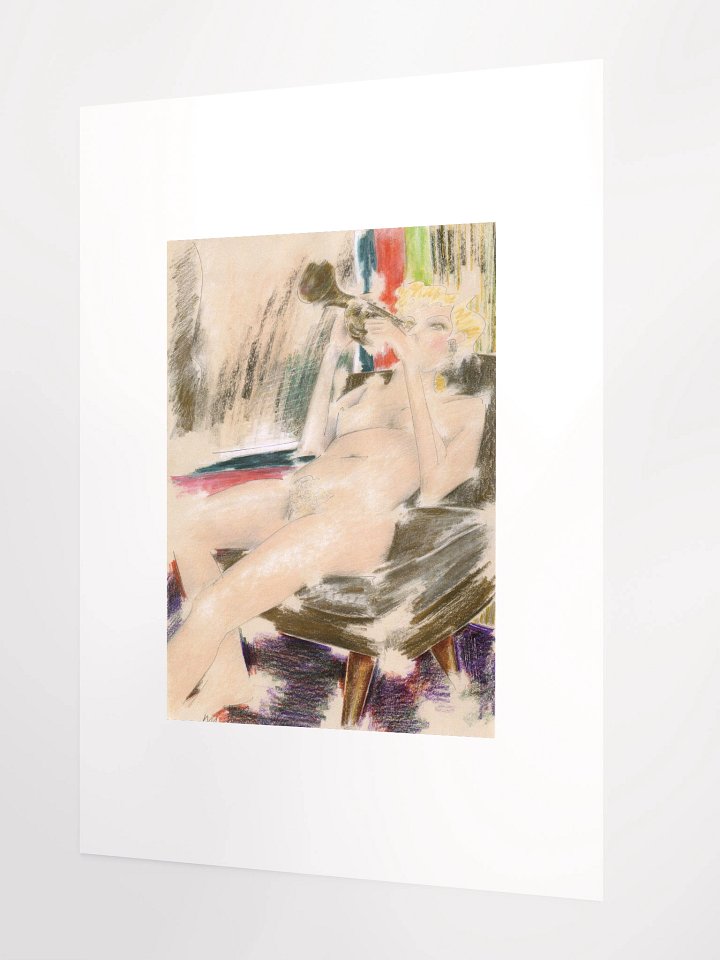 Woman Playing a Trumpet 1985 print product image (2)
