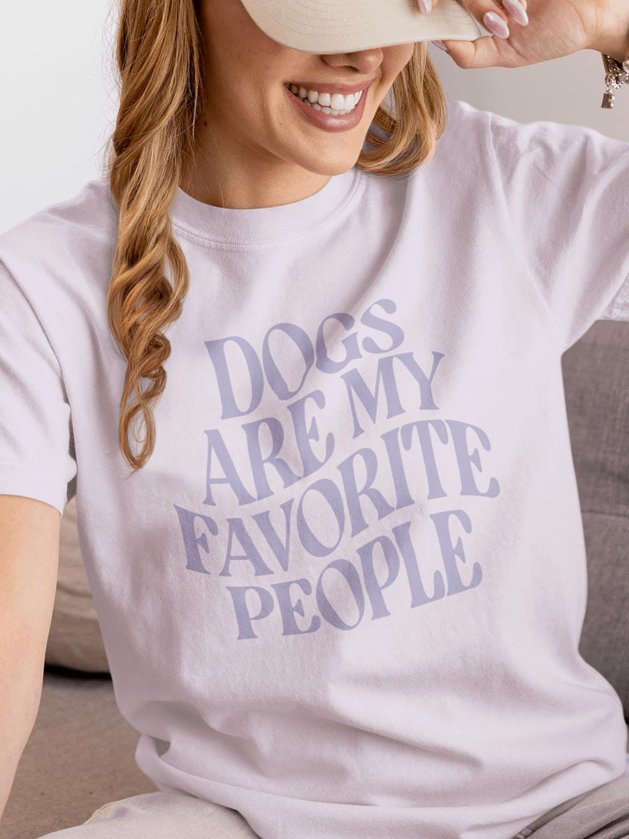 Dogs are my Favorite People Unisex Organic T-Shirt product image (1)