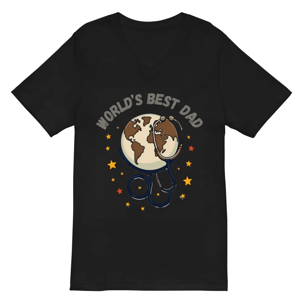 Globetrotting Dad V-Neck Tee product image (3)