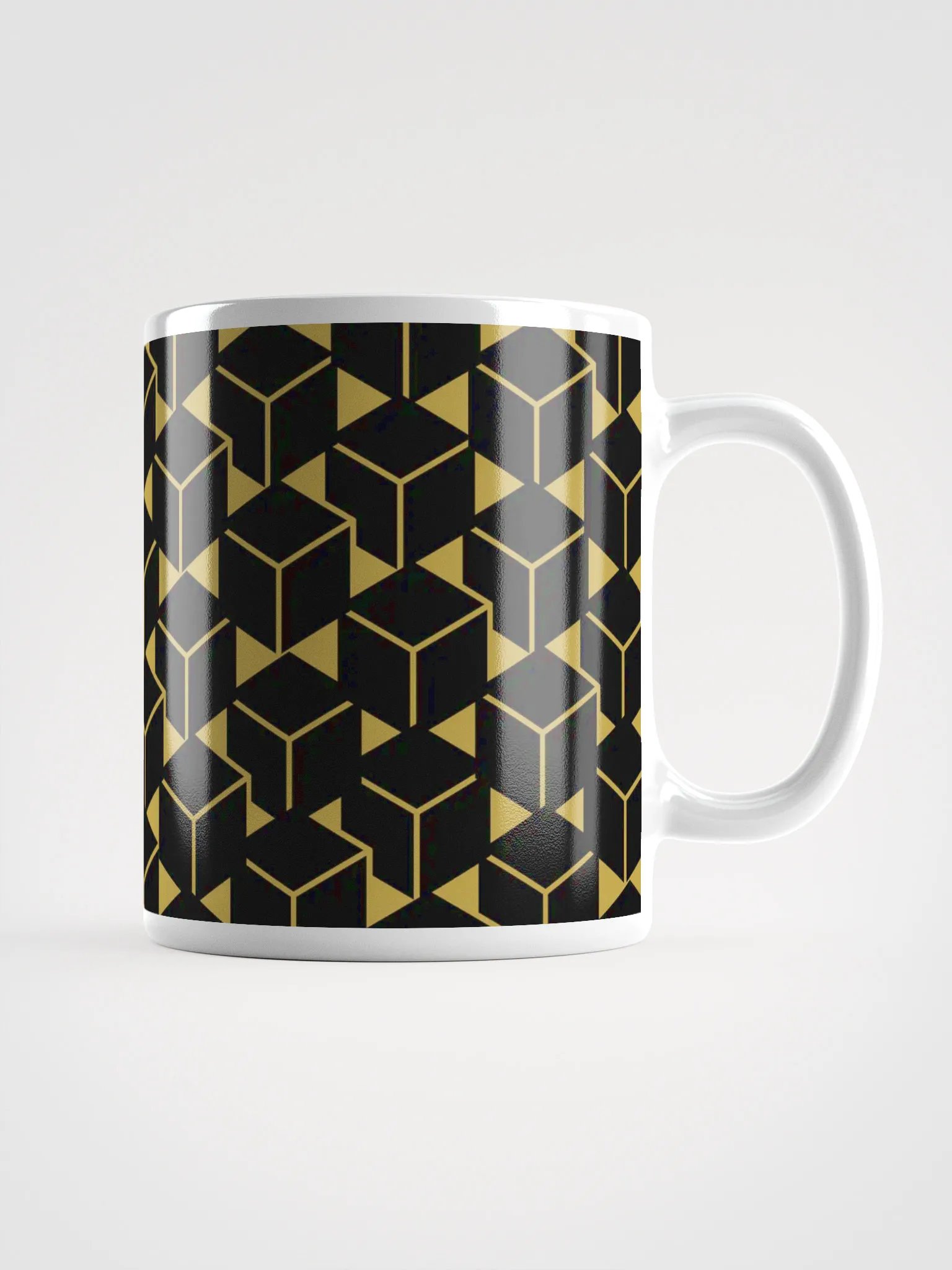 Golden Illusion Geometric Mug product image (1)