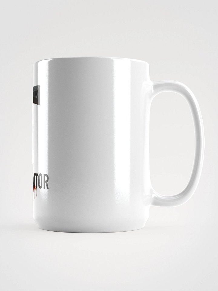 T as in traitor white glossy ceramic mug by dark alphabet product image (1)