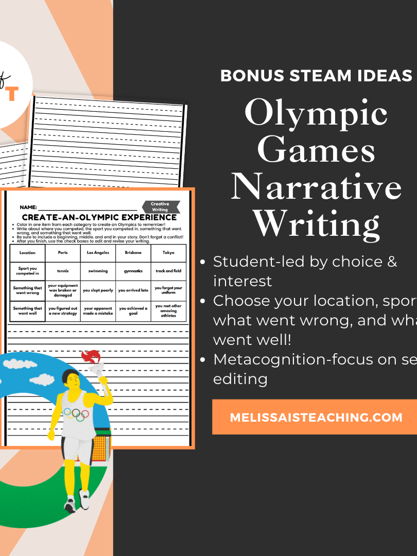Summer Olympics, Travel & Camping BUNDLE | Narrative Writing BUNDLE + Editing Checklist BONUS STEAM Ideas product image (5)
