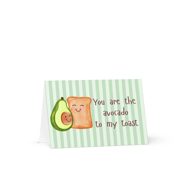 Funny Valentine Card You are the avocado to my toast product image (2)