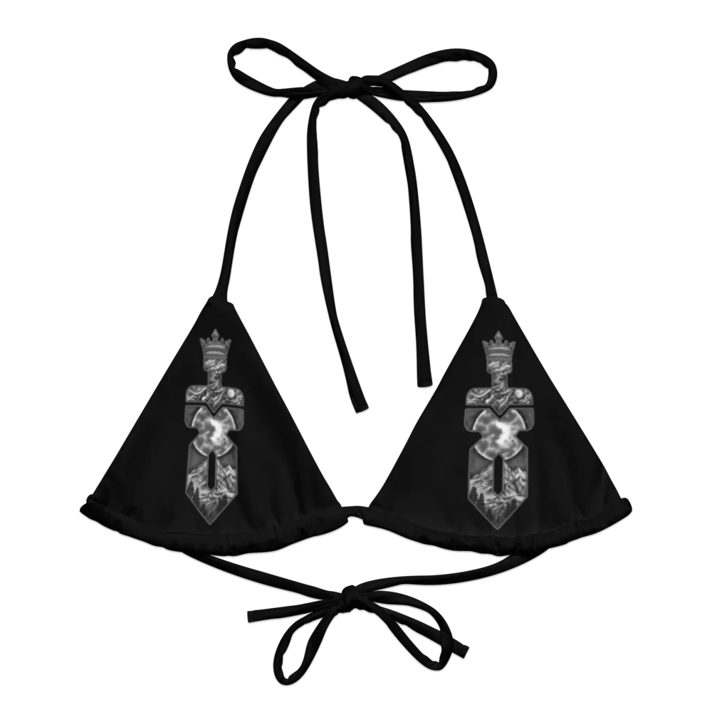 Black and White Bikini Top product image (1)