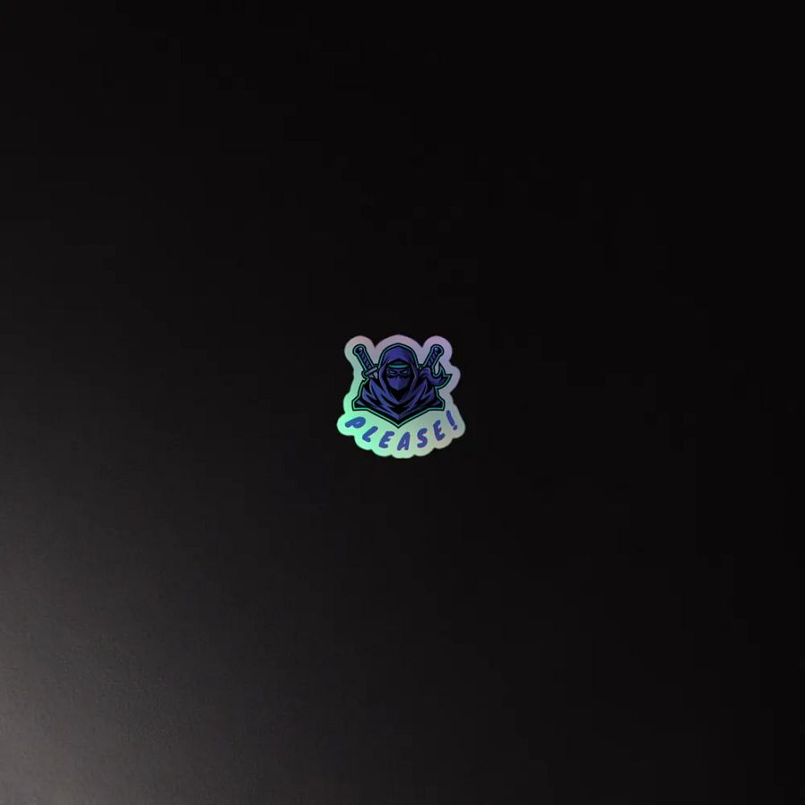 Neon Ninja! Holographic Sticker Sheet product image (2)