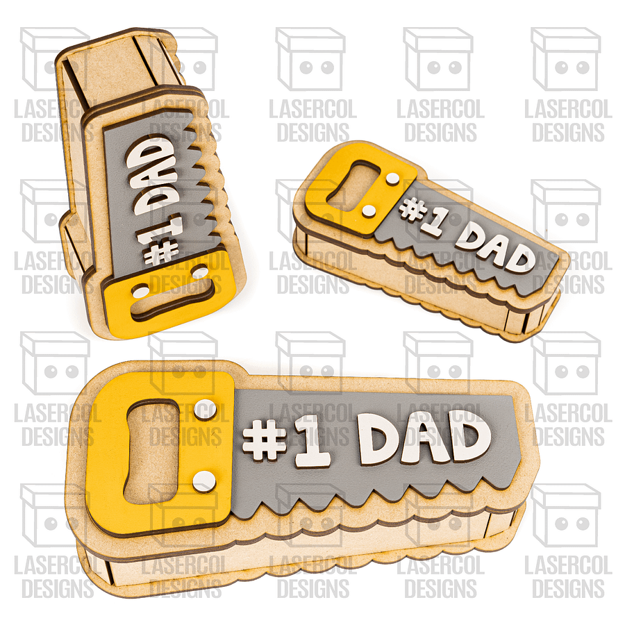 Saw Shaped Father's Day Gift Boxes (3 Sizes) - Laser Cut Files product image (10)