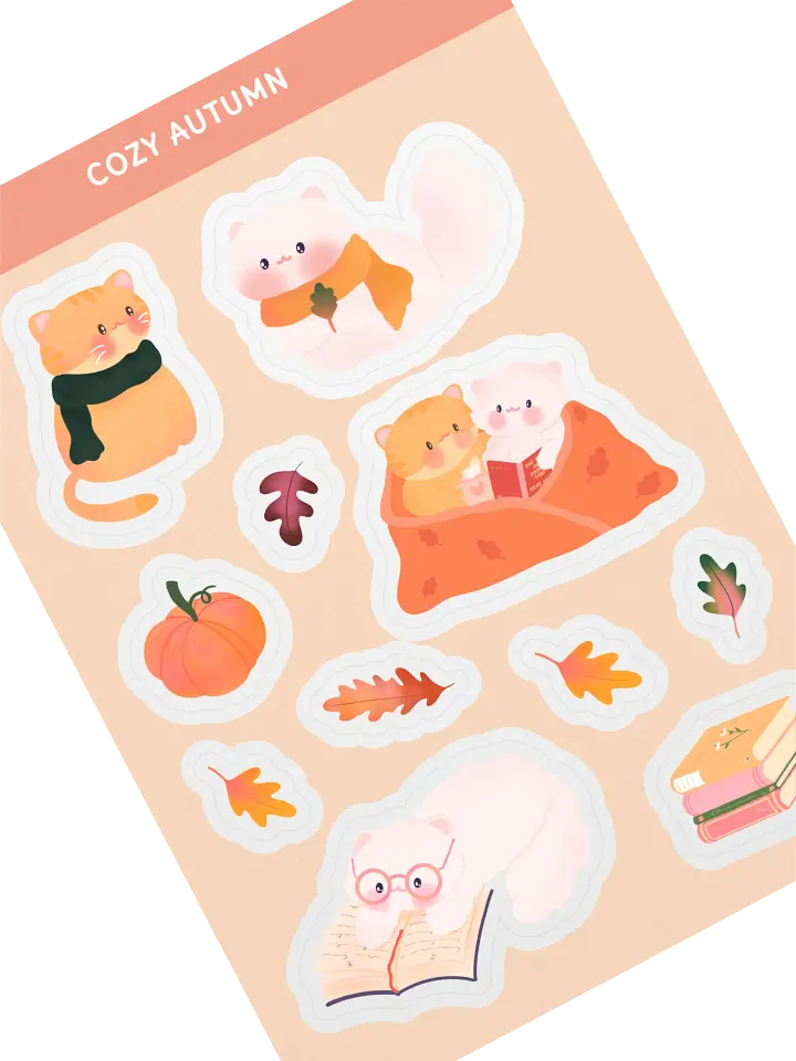 Cozy Autumn Sticker Sheet product image (1)