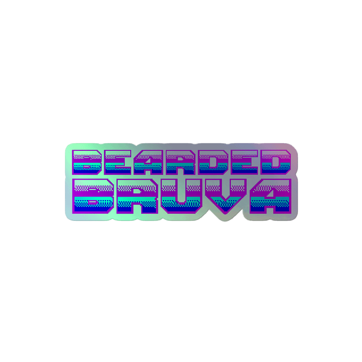 BEARDEDBRUVA Holographic Sticker Sheet product image (2)
