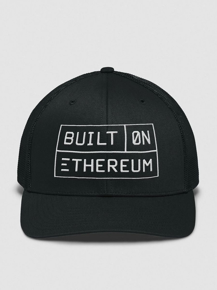 Built on Ethereum cap - white product image (1)