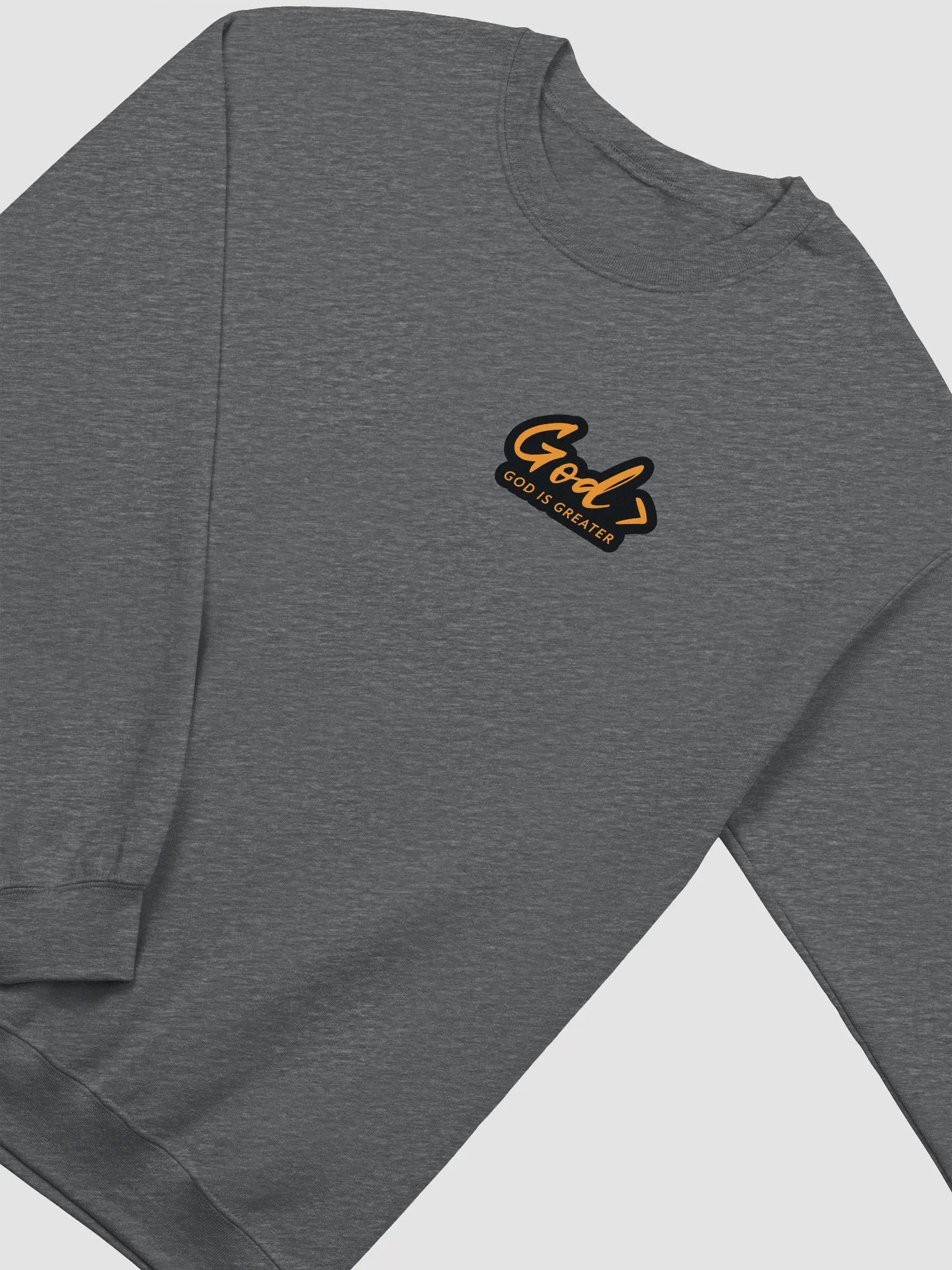 God > ORANGE TEXT Sweatshirt product image (2)