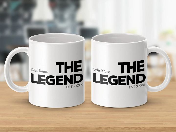 Personalisierte Kaffeetasse mit individuellem Namen und Jahr | The Legend| individuelles Geburtstag Geschenk Vater | Mutter | Kollege product image (2)