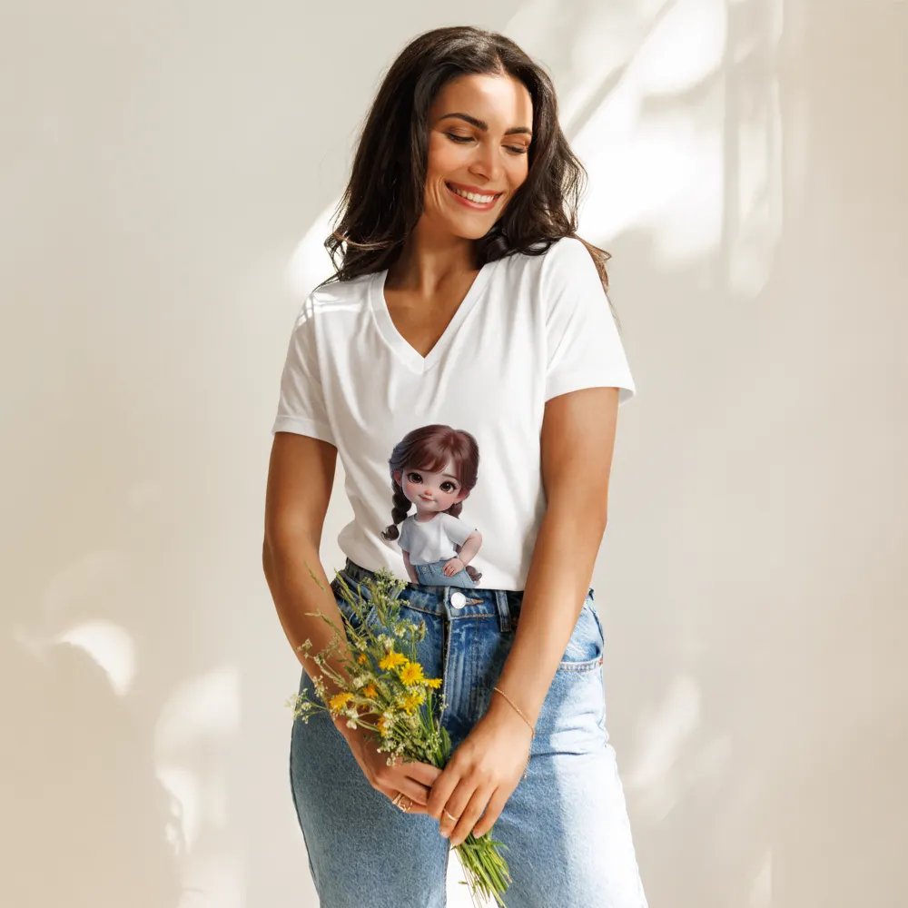 Bella+Canvas Women's Relaxed V-Neck T-Shirt product image (11)
