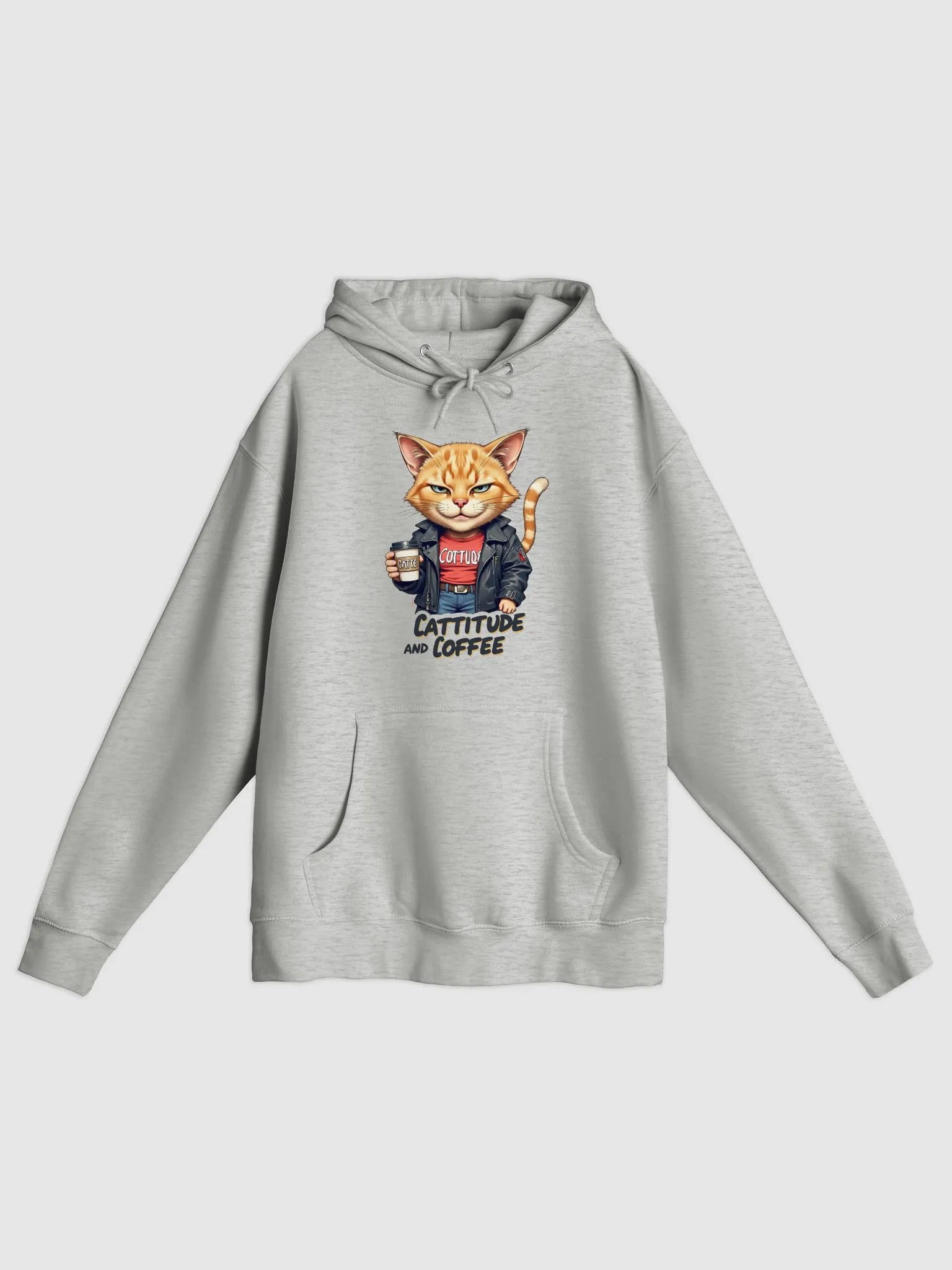 Cattitude and Coffee Hoodie product image (2)