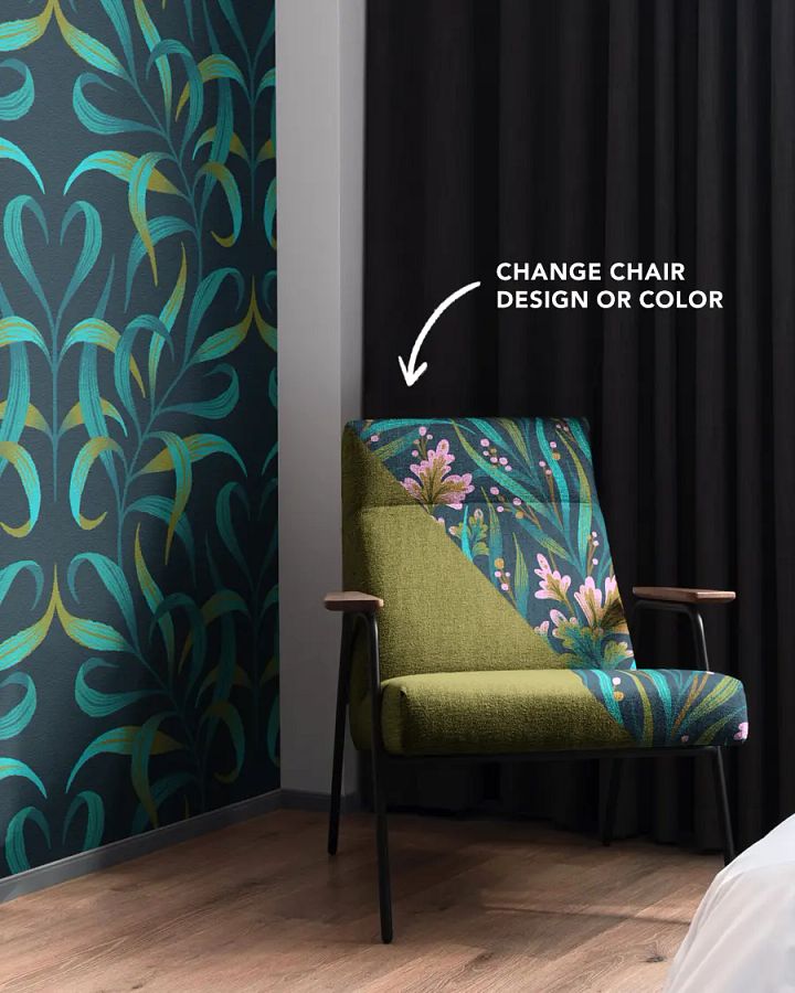 Interior Mockup with Upholstered Chair product image (2)