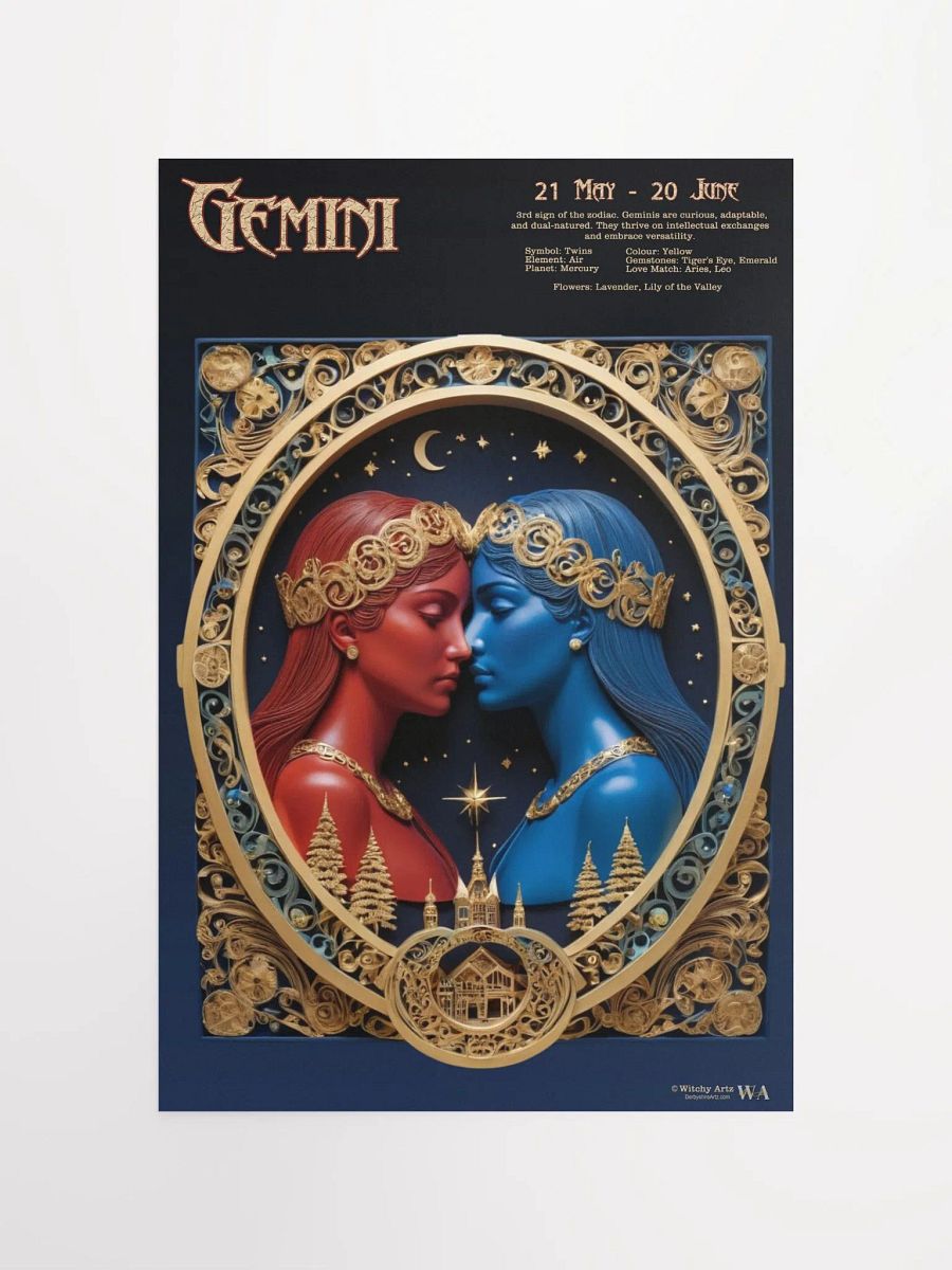 Western Zodiac Poster - GEMINI product image (4)