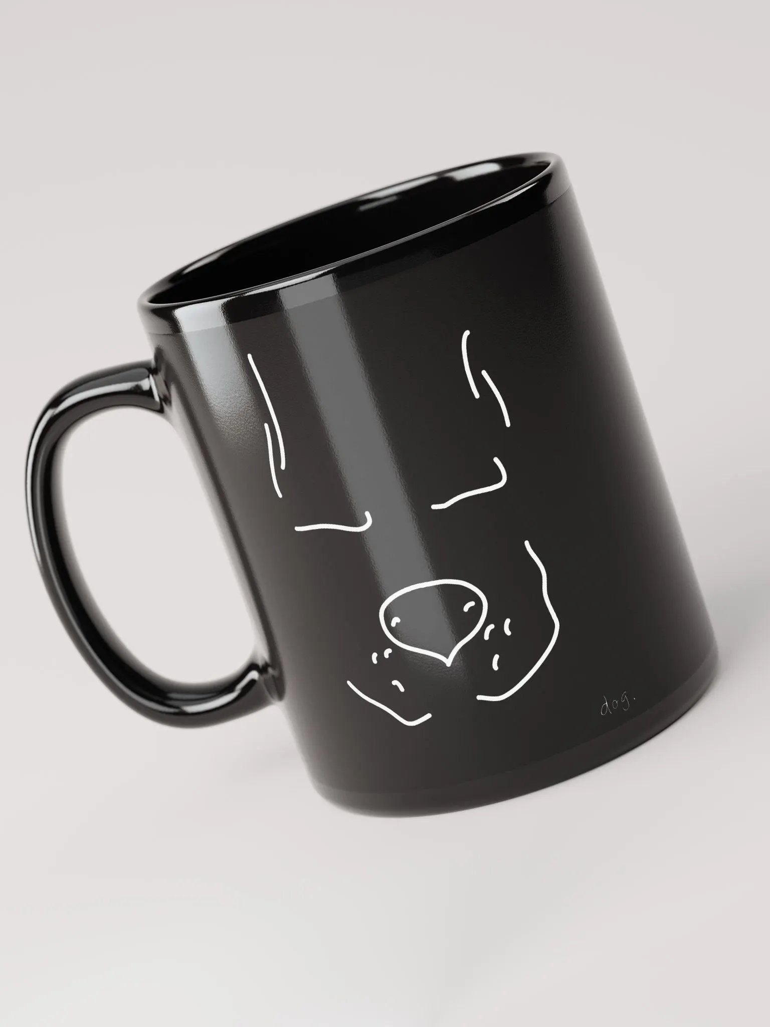 dog, I guess..? - Black Glossy Mug product image (3)