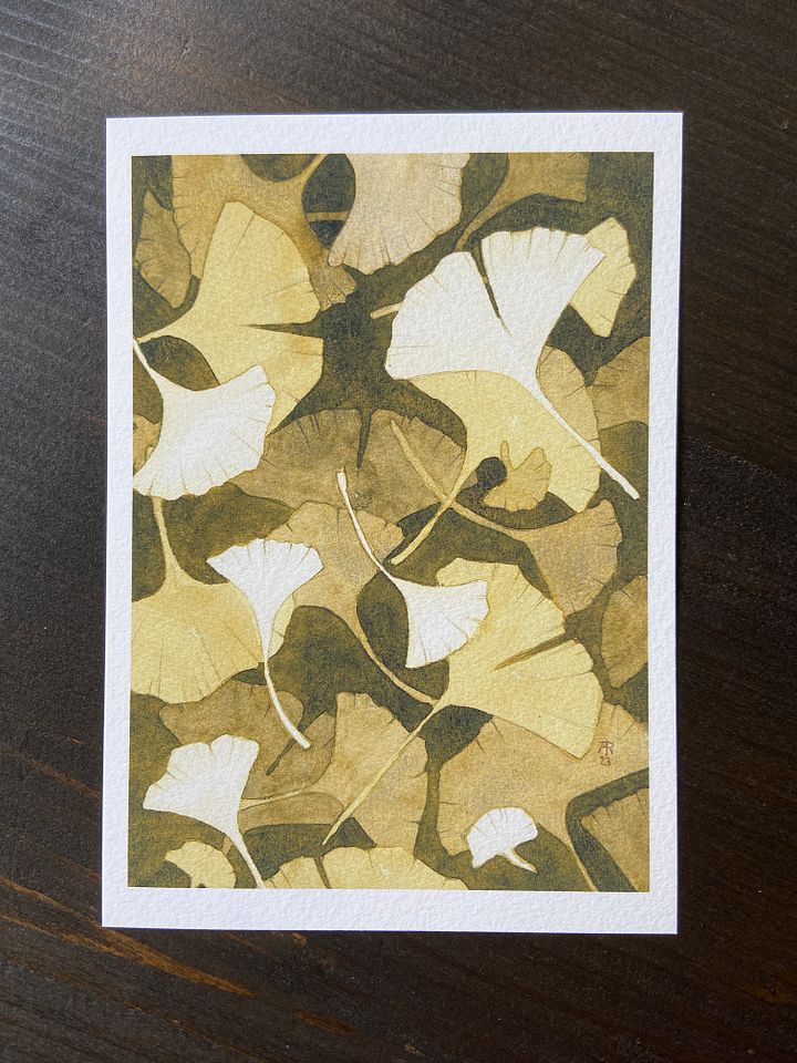 print : memory (gingko leaves) product image (2)