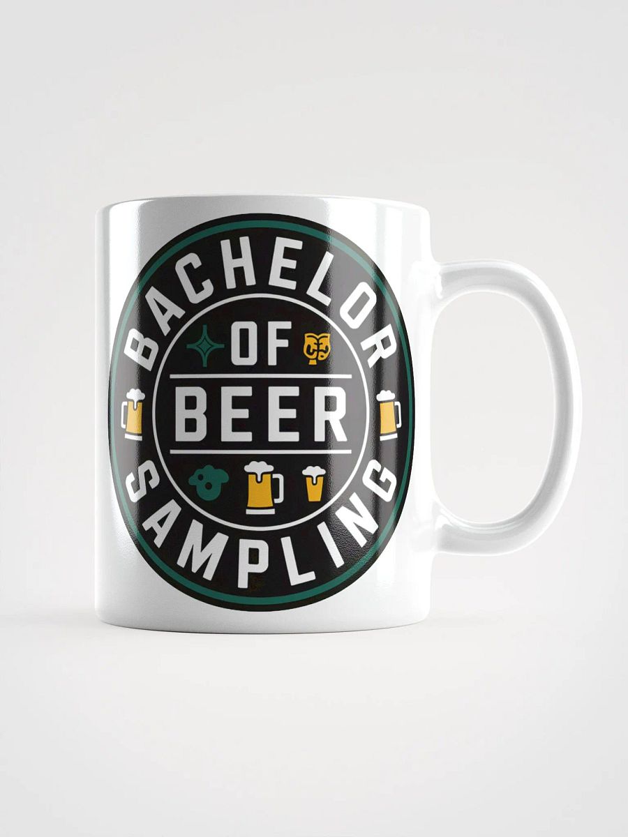 Bachelor of Beer Sampling #Statement Glossy Mug - White product image (2)