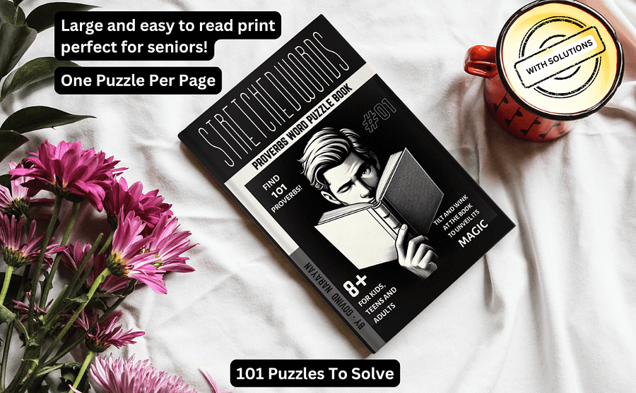 Stretched Words: Assorted Word Puzzle Book For Kids, Teens, and Adults: Ages 8+ Activity Book | Ebook | Printable PDF product image (3)