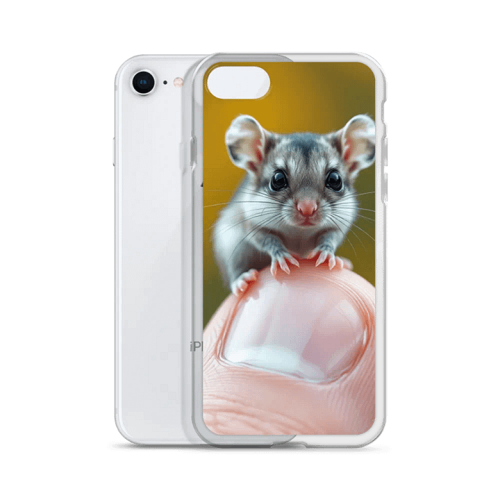 Tiny Mouse Clear iPhone Case product image (51)