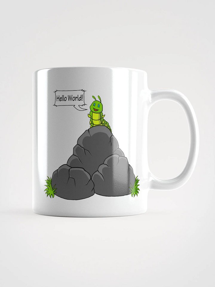 Caterpillar On Rocks White Glossy Mug product image (1)