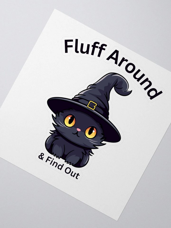 Fluff Around Cat Stickers product image (5)