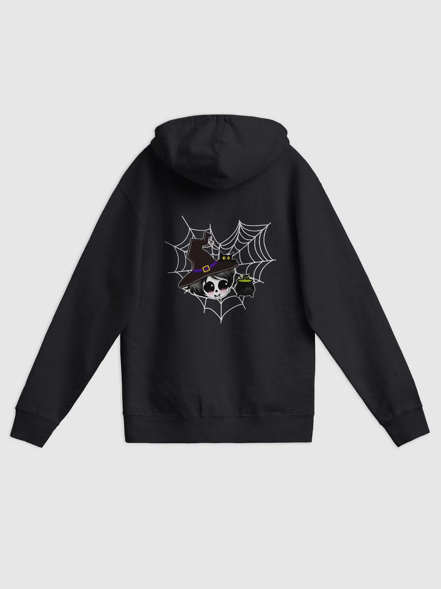 Witchy Panda Hoodie with Zipper (Multiple colors) - Halloween 2024 product image (1)