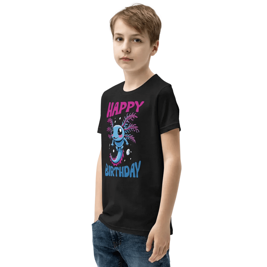 Happy Birthday (Water Axolotl) T-Shirt For Kids product image (7)