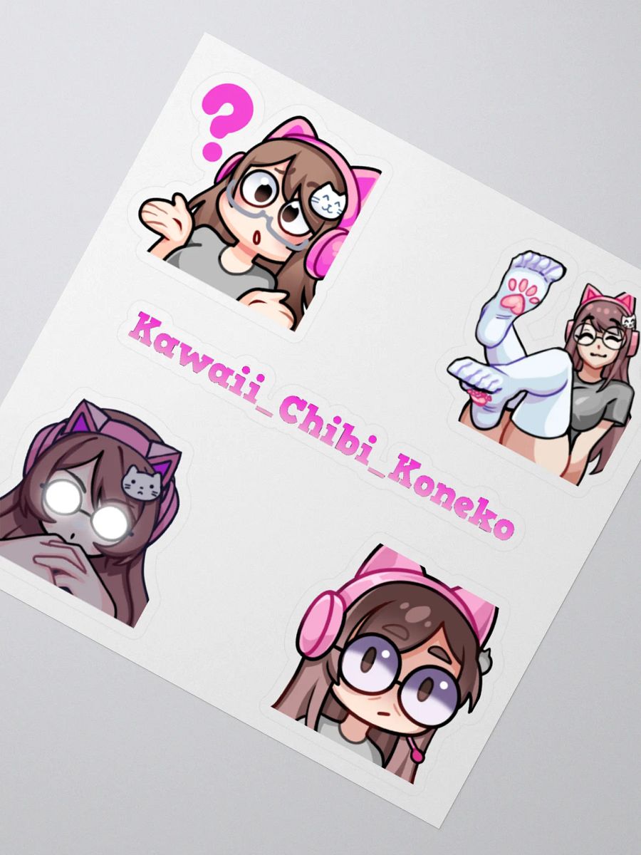 Koneko Kiss cut sticker sheet Whimzee art sheet 2 product image (4)