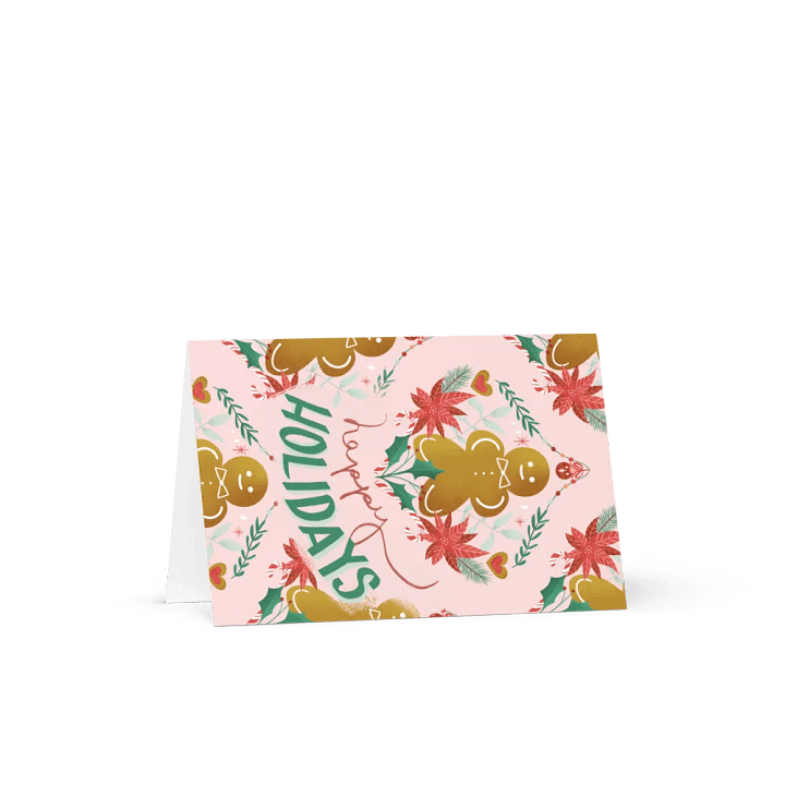 Gingerbread Man Greeting Card »Happy Holidays« product image (4)