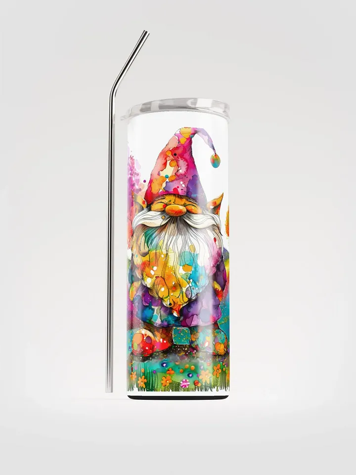 Spring Garden Gnome Stainless Steel Tumbler product image (2)