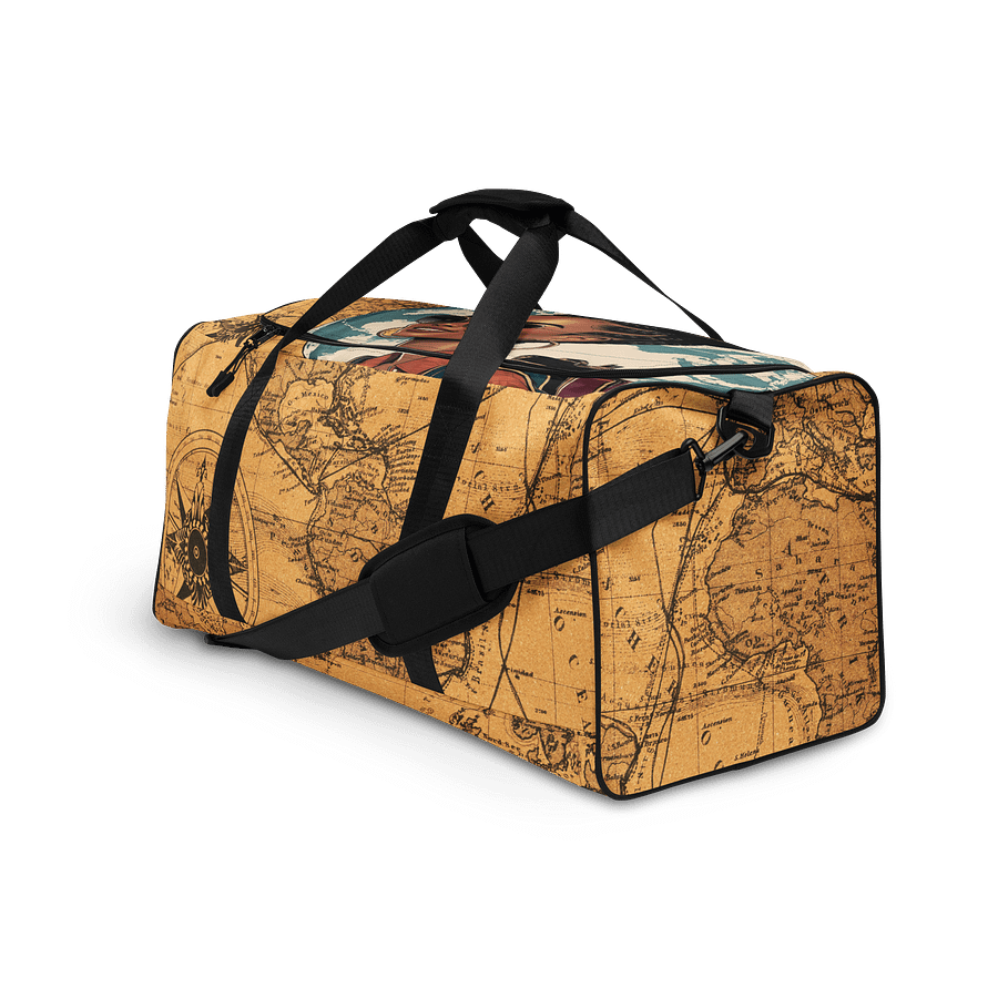 Vintage Americas Map All-Over Duffle Bag product image (3)