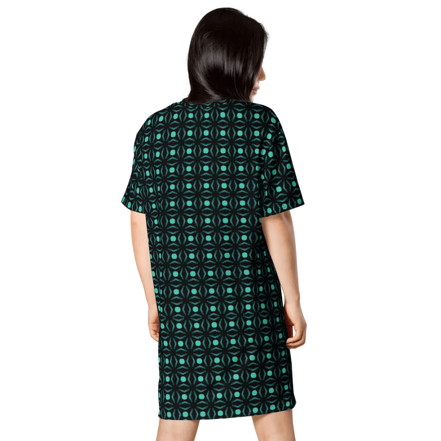 Abstract Repeating Values T Shirt Dress product image (6)