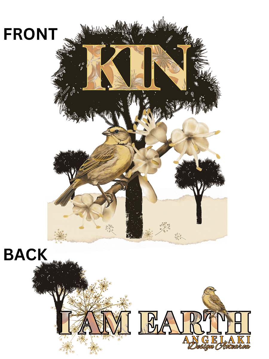 Unisex tī kōuka - Kinship Decolonisation Aotearoa Tee product image (4)