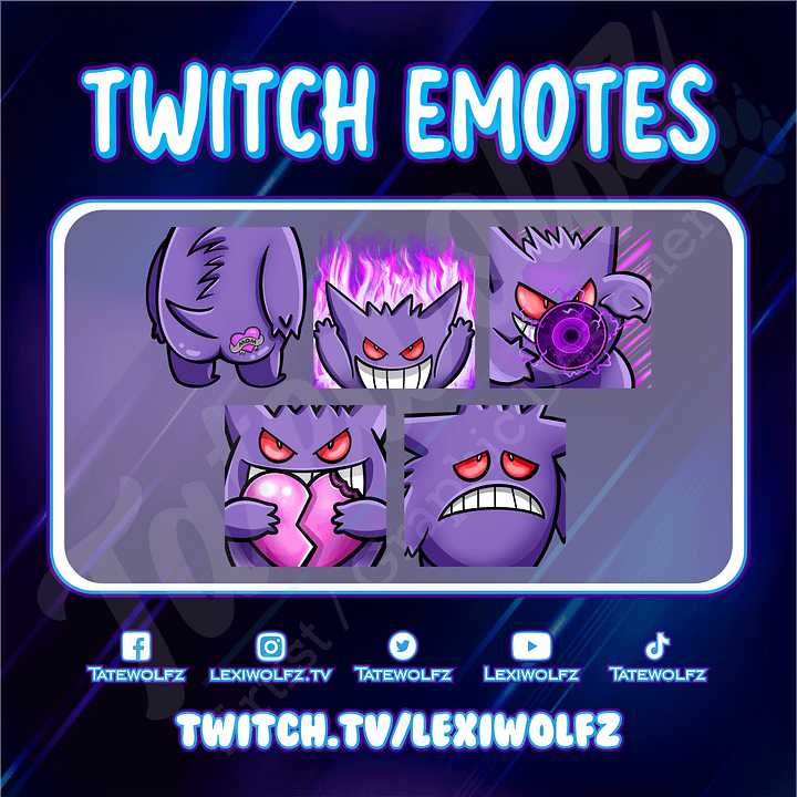Twitch Emotes: Pokemon Gengar product image (1)